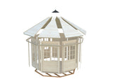 Veronica 4 (2.9x3.6m | 6.7m2 | 28mm) Octagonal Summer House - Palmako UK