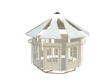 Veronica 4 (3.4x4.1m | 9.2m2 | 34mm) Octagonal Garden Pavilion - Palmako UK