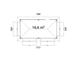 Bianca 112 (5.9x3m | 16.6m2) Double Kiosk With Four Hatches