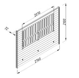 Connect wall with hatch - Palmako UK
