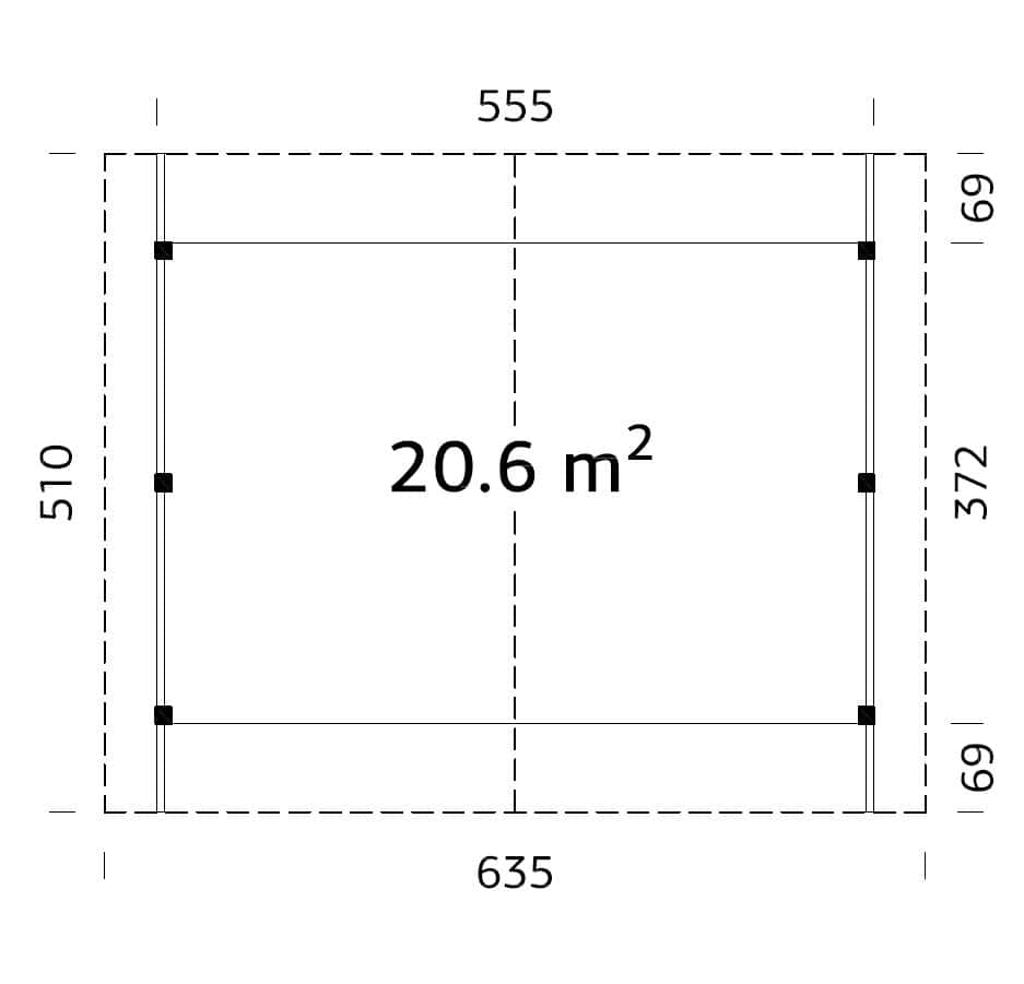Robert M (5.6x3.7m | 20.6m2) Double Carport or Large Pavilion