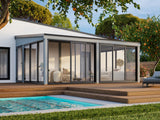 Lumi XL(5,8x4,2m|23,3m2|120x120mm ) Spacious Attached Glass Conservatory