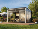 Saga S (4,2x3m|11,6m2|120x120mm ) Compact Detached Garden Conservatory - Palmako UK