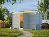 Elias M (3,3x2,3m|7,3m2|16mm ) Timber Garden Shed with High-Level Clerestory Windows - Palmako UK