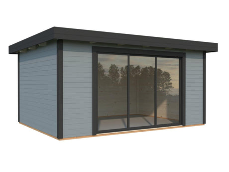 Lydia L (4.5x3.5m | 14.4m2 | 28mm) Summer House with Sliding Doors