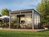 Saga S (4,2x3m|11,6m2|120x120mm ) Compact Detached Garden Conservatory - Palmako UK