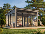 Saga L (4,2x4,2m|16,6m2|120x120mm ) Detached Conservatory Summer House - Palmako UK