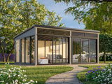 Saga XL (5,8x4,2m|23,3m2|120x120mm ) Spacious Modern Detached Conservatory - Palmako UK