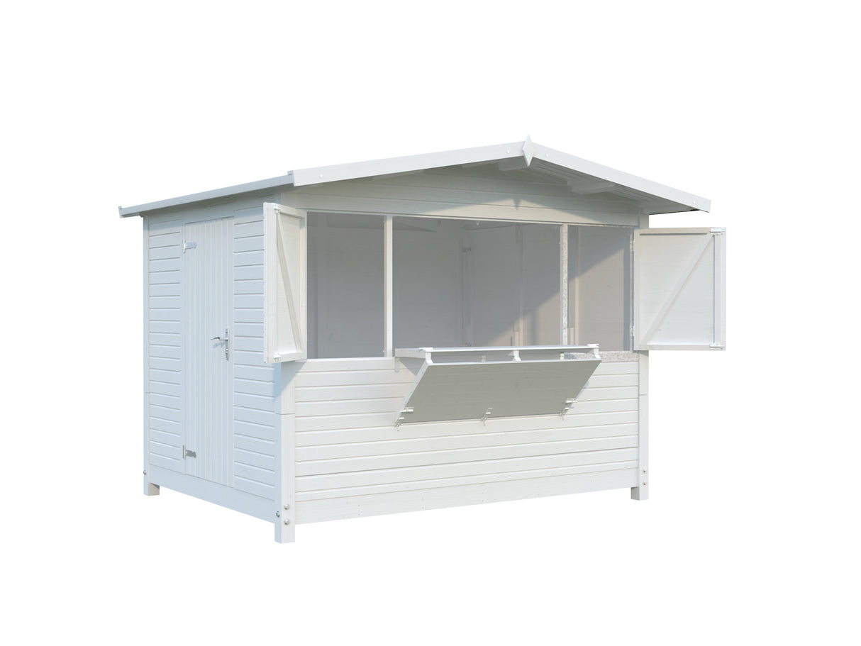 Marian (3x2,3m | 6,2m2 | 16mm) Portable Timber Stall / Pop-Up Wooden Kiosk