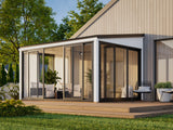 Lumi M (4,2x3m|11,6m2|120x120mm ) Glass Extension Attached Conservatory