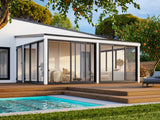 Lumi XL(5,8x4,2m|23,3m2|120x120mm ) Spacious Attached Glass Conservatory
