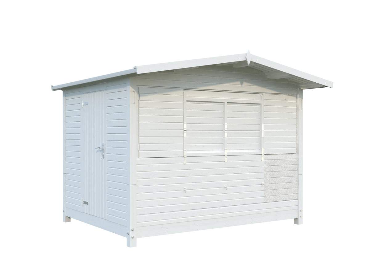 Marian (3x2,3m | 6,2m2 | 16mm) Portable Timber Stall / Pop-Up Wooden Kiosk