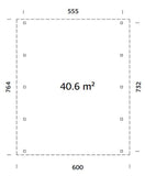 Karl XL (6.0x7.6m | 40.6m2) Flat Roof Double Carport or Large Pavilion - Palmako UK