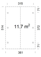Robert S (3.2x3.7m | 11.7m2) Pitched Roof Timber Carport or Garden Pavilion