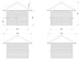 Bianca 102 (3x3m | 8.3m2) Corner Garden Bar - Palmako UK