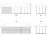 Bianca 218/518 (9x3m | 24.9m2) Glass Garden Room With Sliding Doors (Double Glazing Available) - Palmako UK