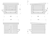 Lenna 305 (3x3m | 8.3m2) - Palmako UK