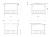 Lenna 301 (3x3m | 8.3m2) - Palmako UK