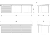 Lenna 418/718 (9x3m | 24.9m2) Glass Garden Room With Sliding Doors (Double Glazing Available)