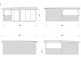 Lenna 422/722 (6x6m | 24.9m2) Glass Garden Room With Sliding Doors (Double Glazing Available)
