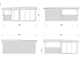 Lenna 423/723 (6x6m | 24.9m2) Glass Garden Room With Sliding Doors (Double Glazing Available)