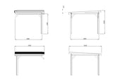 Lenna Extra Roof with 2 Posts - Palmako UK