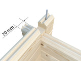 Kendra (4.2x5.2m | 18.4m2 | 70mm) Log House with Loft Space