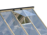 Emilia S (2.4x2.4m | 5.4m2 | 18mm) Compact Premium Greenhouse (Painted Grey or Pressure Treated)