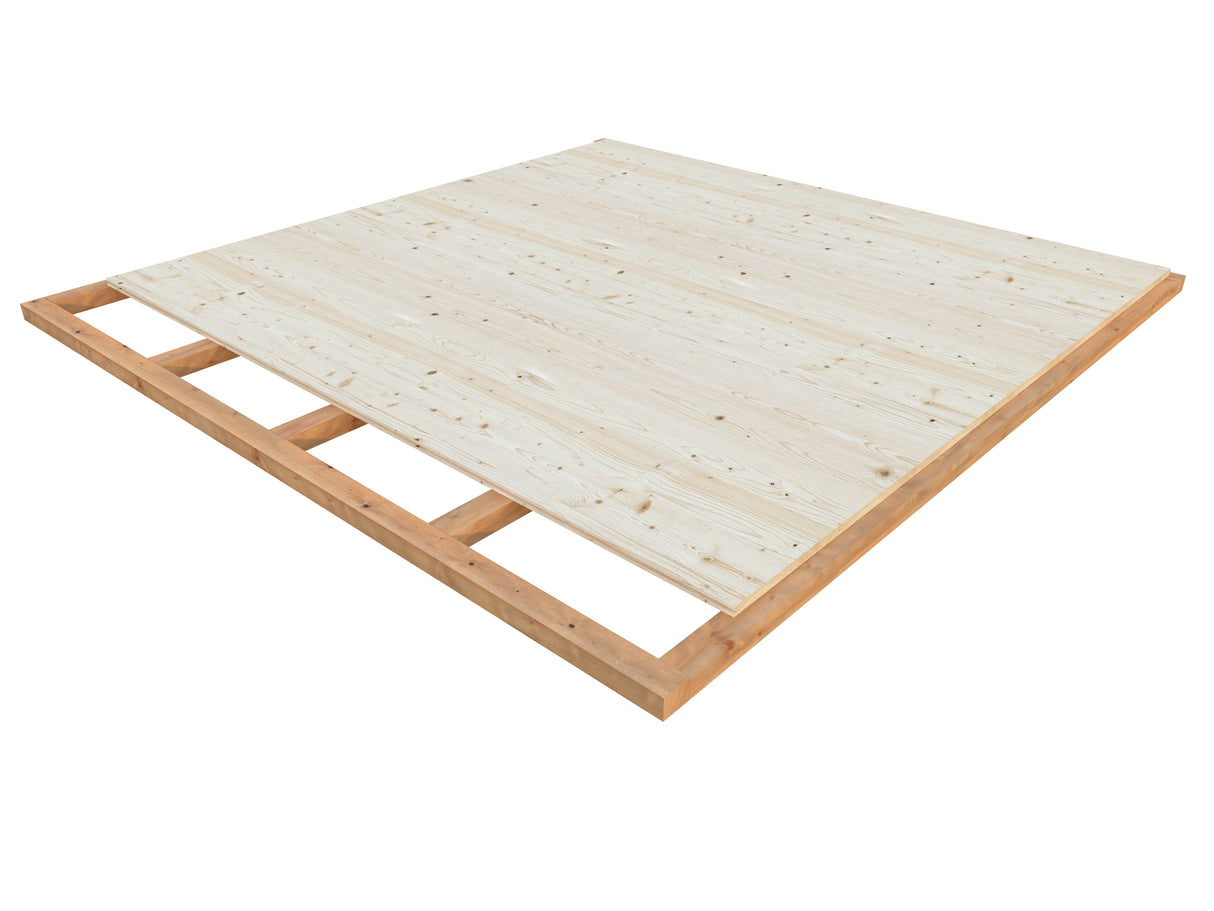Grace (4.5x2.9m | 12.4+4.1m2 | 56mm) Year-Round Glue-Laminated Garden Room With Canopy