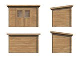 Alice XS (3x2m | 4.7m2 | 28mm) Small Pressure Treated Garden Shed - Palmako UK