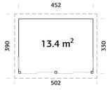 Annabel (4.5x3.3m | 13.4m2) Nordic Garden House - Designed To Be Insulated