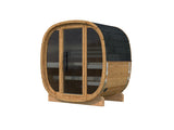 ASTRA Thermo S Glass (2x1,3m|1,1m2|42mm) Thermowood Cubic Outdoor Sauna with Glass Wall