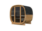 ASTRA Thermo M Glass (2x1,6m|1,4m2|42mm) Thermowood Cubic Outdoor Sauna with Glass Wall