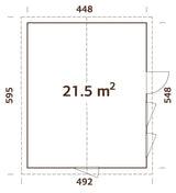 Charlotte (4.5x5.5m | 21.5m2) Large Modern Garden Room