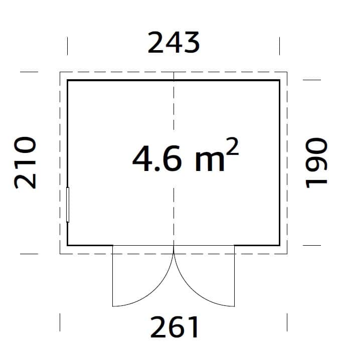 Dan XS (2.4x1.9m | 4.6m2)