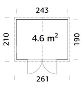 Dan XS (2.4x1.9m | 4.6m2)