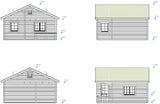 Emily (5.9x5.7m | 40.1+5.2m2 | 70mm) Log Cabin Holiday Chalet