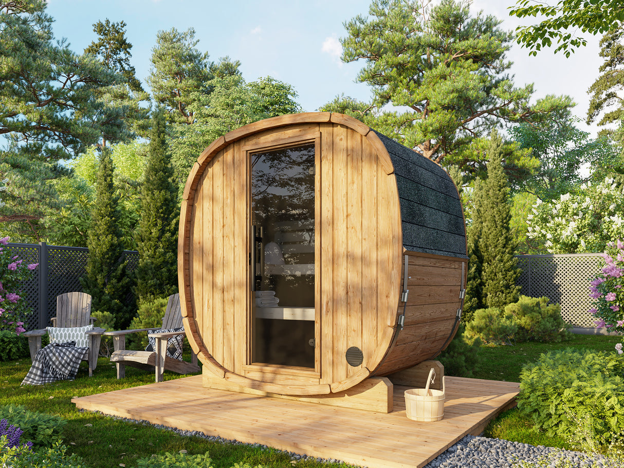 ASTRA Thermo S (2x1,3m|1,1m2|42mm) Thermowood Cubic Outdoor Sauna