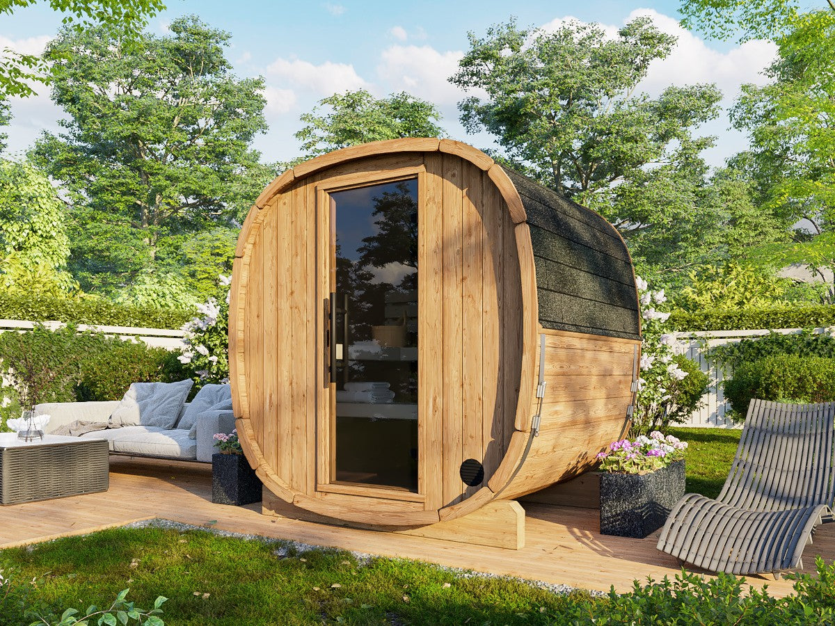 ASTRA Thermo M (2x1,6m|1,4m2|42mm) Thermowood Cubic Outdoor Sauna