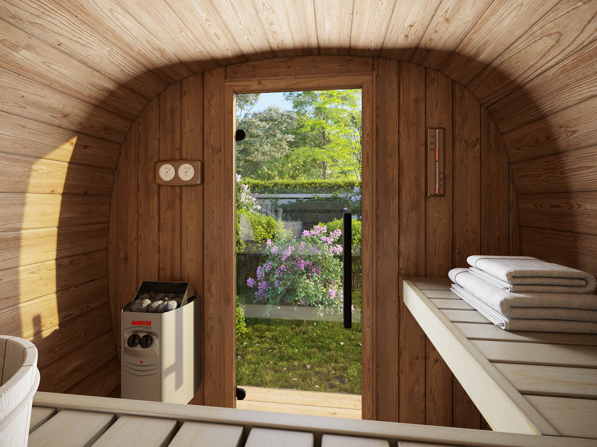 ASTRA Thermo M (2x1,6m|1,4m2|42mm) Thermowood Cubic Outdoor Sauna