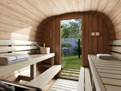 ASTRA Thermo L (2x2,2m|2m2|42mm) Thermowood Cubic Outdoor Sauna