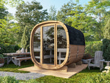 ASTRA Thermo L Glass (2x2,2m|2m2|42mm) Thermowood Cubic Outdoor Sauna with Glass Wall