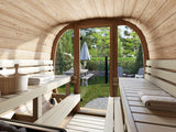 ASTRA Thermo L Glass (2x2,2m|2m2|42mm) Thermowood Cubic Outdoor Sauna with Glass Wall