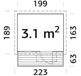 Harry (2x1.6m | 3.1m2 | 16mm) Playhouse