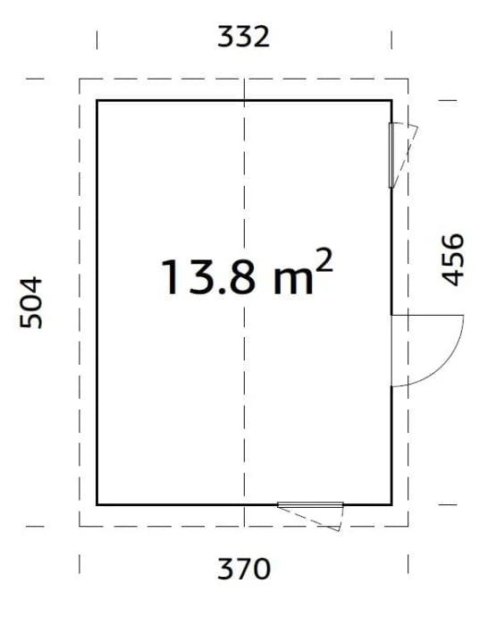 Hedwig (3.3x4.5m | 13.8m2) Modern Nordic Garden Room