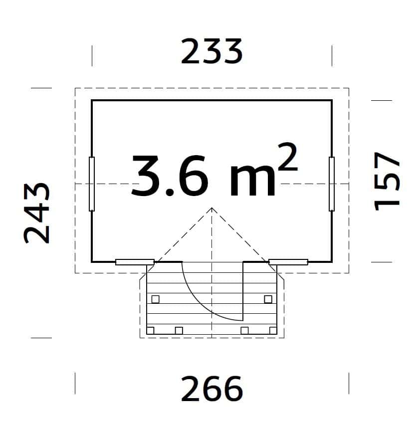 Jennie (2.3x1.6m | 3.6m2 | 16mm) Playhouse