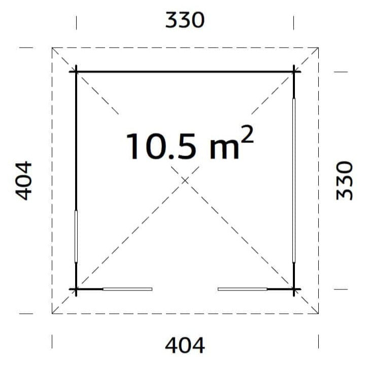 Julie (3.5x3.5m | 10.5m2 | 28mm) Timber Gazebo with Wind Protection