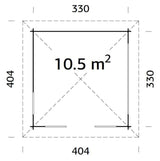 Julie (3.5x3.5m | 10.5m2 | 28mm) Timber Gazebo with Wind Protection