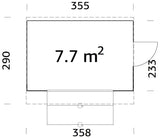 Kira (3.6x2.3m | 7.7m2) Timber Garden Bar - Palmako UK