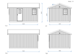 Hedwig (3.3x4.5m | 13.8m2) Modern Nordic Garden Room